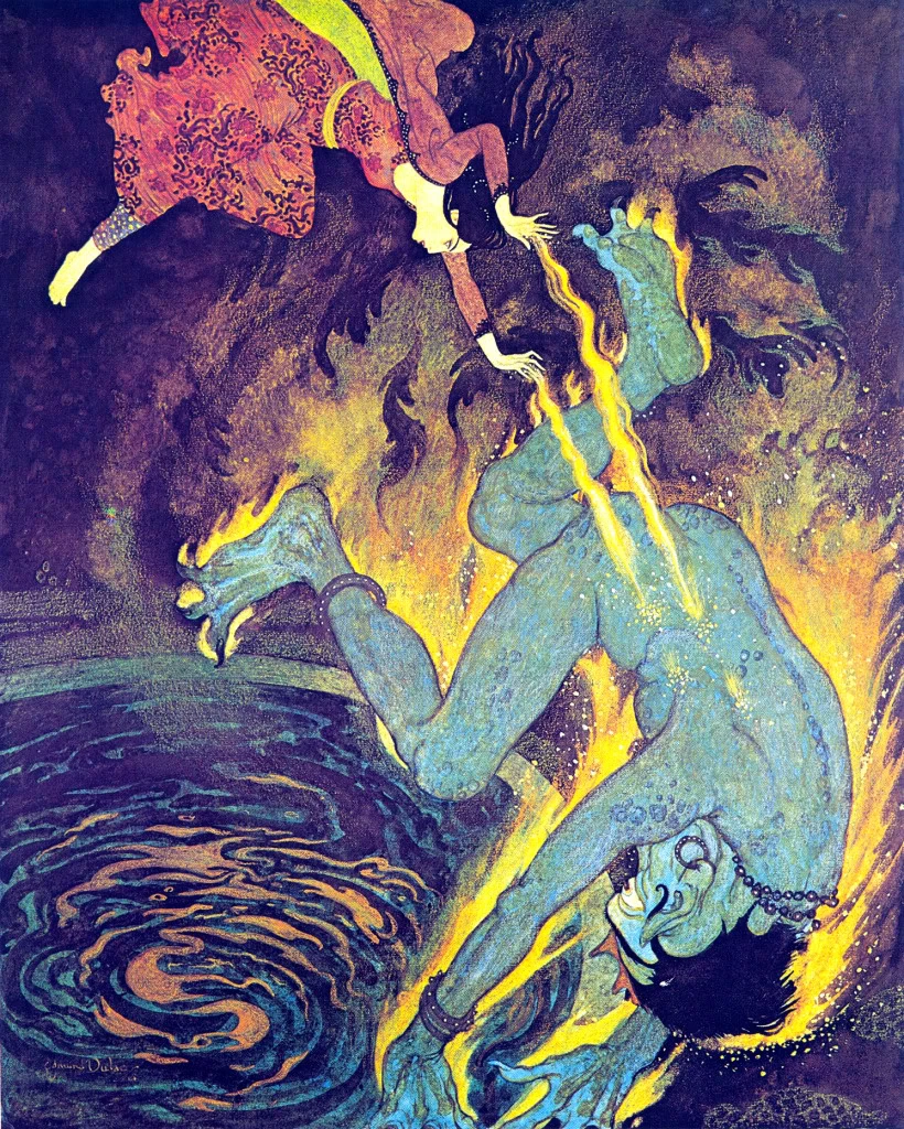 An Ossery uses her gift against an ogre.