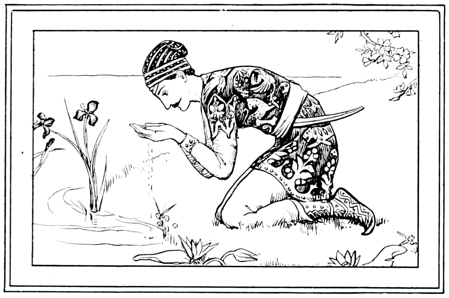 http://commons.wikimedia.org/wiki/File:Illustration_inset_at_page_199_of_Indian_Fairy_Tales_(1892).png