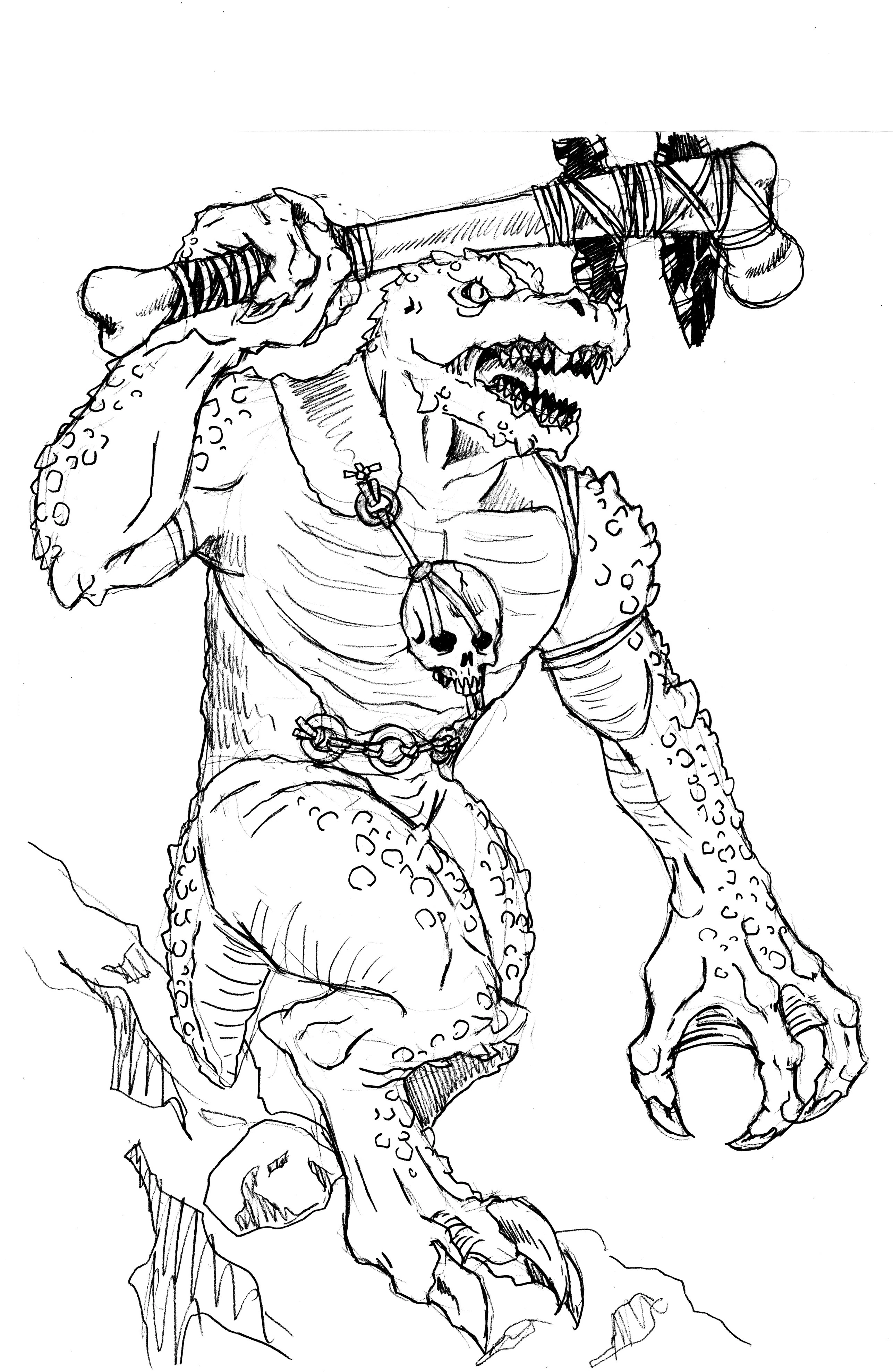 'Lizard Thing', Michael Wight, Grim Portents 1 (CC BY-SA 3.0 Unported)