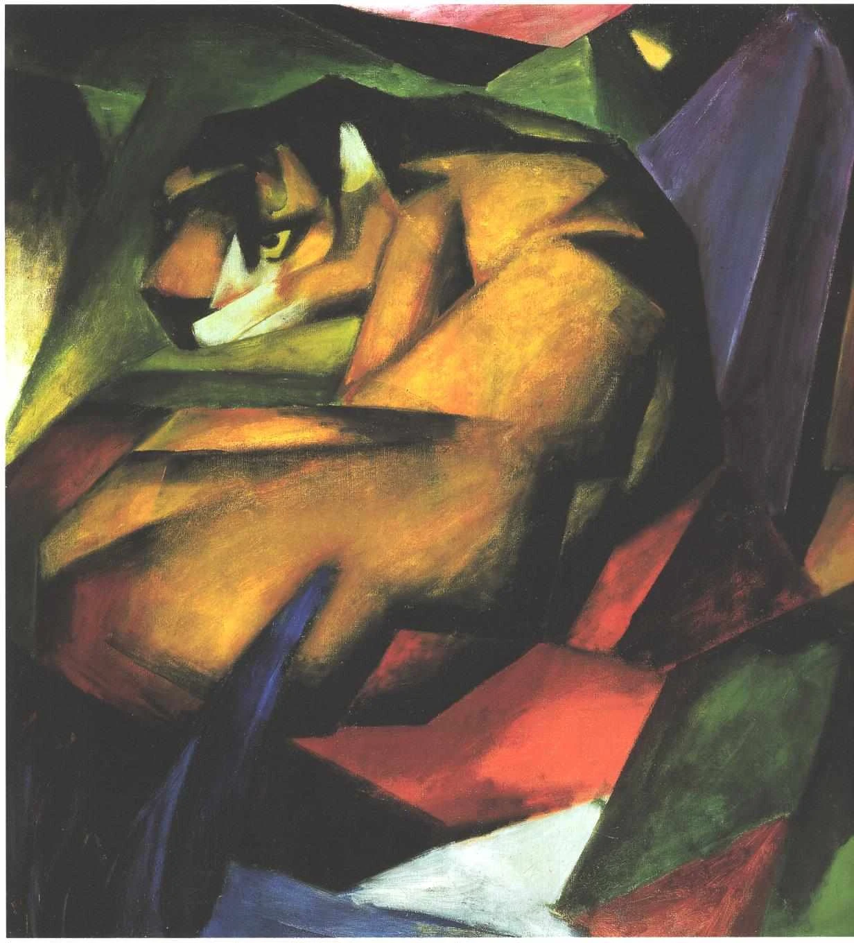 Franz Marc. A stripeless tiger of Zhuriman.